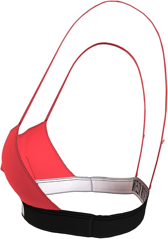 Top de Bikini Tipo Bralette sin Aros para Mujer, Rojo (Signal Red), M