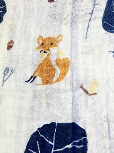 Fox Baby Blanket - plus 2 Stroller Clips.