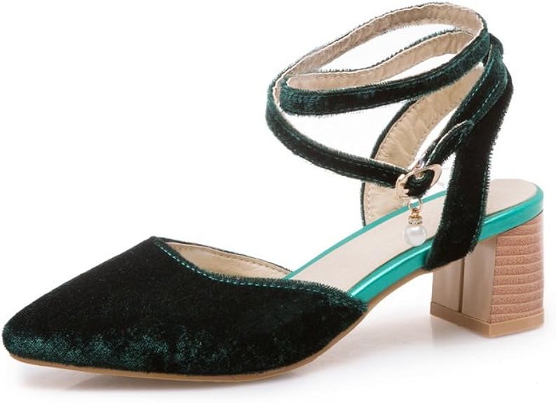 Women's Modern Wrap Sandal by Everlane in Dark Green Suede | Green suede