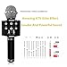 Wireless Portable Karaoke Microphone - 2018 New design Instagram 5000+Likes Bluetooth Karaoke Microphone/Handheld Cellphone Karaoke Player for iPhone or Android Smartphone & PC (Black)