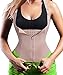 Eleady Women's Underbust Corset Waist Trainer Cincher Steel Boned Body Shaper Vest with Adjustable Straps (L, Beige)