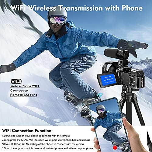 Portable digital video camera with battery charger.