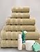 Premium, Luxury Hotel & Spa Quality, 6 Piece Kitchen and Bathroom Turkish Towel Set, Cotton for Maximum Softness and Absorbency by American Soft Linen, Sand Taupe