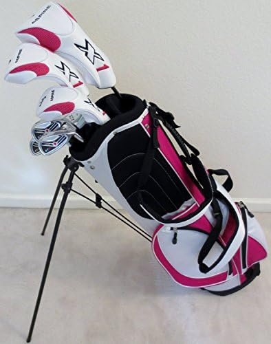 Ladies Complete Golf Club Set Womens Driver, Fairway Wood, Hybrid, Irons, Putter, Stand Bag
