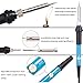 Soldering Iron Kit Electronics, 60W 110V Adjustable Temperature Welding Tool, 5pcs Soldering Tips, Desoldering Pump, Soldering Iron Stand with Carrying Case