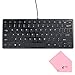 Boxcave 78 Key Wired USB Mini Slim Keyboard for PC, Notebook, Laptop, Netbook, Windows 8 7 XP Vista (Black,w/cable)