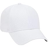 OTTO Polyester Pro Mesh Gray Undervisor 6 Panel Low Profile Baseball Cap
