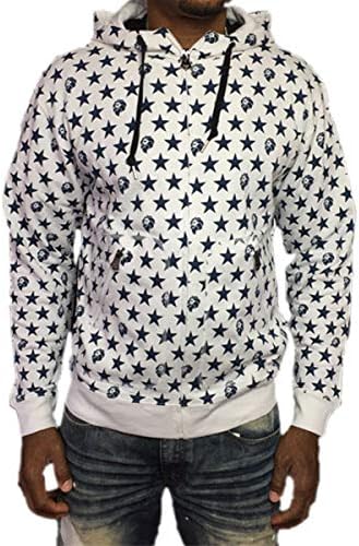 Amazon Nesta Brand ネスタブランド ジップ パーカー 総柄 星 スター メンズ 長袖 秋冬 白 ホワイト レゲエ メンズ ロゴ Pk492 Mサイズ トレーナー パーカー 通販