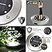 Maggift Solar Ground Lights, 8 LED Garden Pathway Outdoor In-Ground Lights, 4 Pack (Warm White)