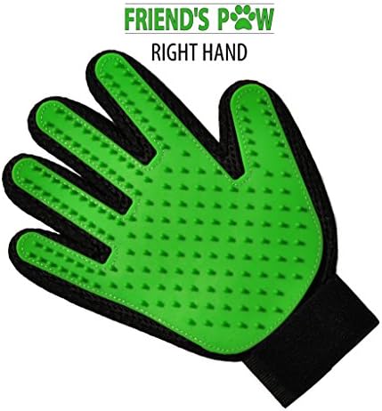 Pet Deshedding Massage Glove, Grooming Gloves, Good fits for Dogs, Cats, Horses and other animals