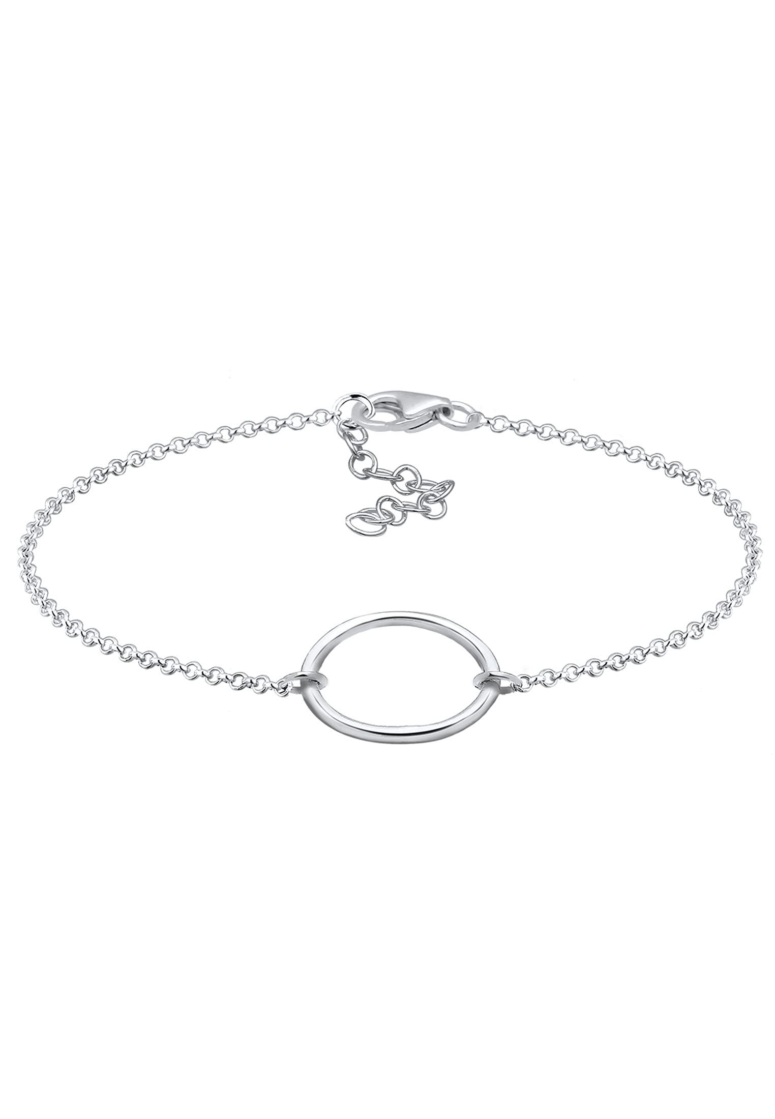 Elli Women's 925 Sterling Silver Circle of Life Bracelet of Length 18cm