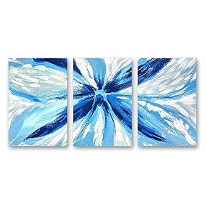 3 Panel Black and White Abstract Pictures Home...
