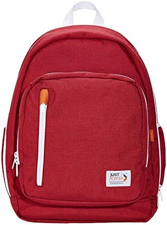 Organized Daypack Backpack Red &amp; White | Piko Backpack by Just Porter
