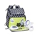 Bananafish Breast Pump Bag - Large Backpack Great for Travel with Breast Pump - Carrying Bag has Accessory and Cooler Pockets - Fits Most Major Brands Including Medela and Spectra, Blue/White