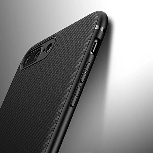 Accessories Innovator Silicone Soft Back Cover Case Compatible for iPhone 7 Plus/iPhone 8 Plus - Black