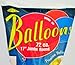 PMU Balloons 17 Inch PartyTex Assorted w/White Premier Helium Quality Latex Balloons for Photo Shoot, Wedding, Baby Shower, Birthday Party and Event Decoration Pkg/72