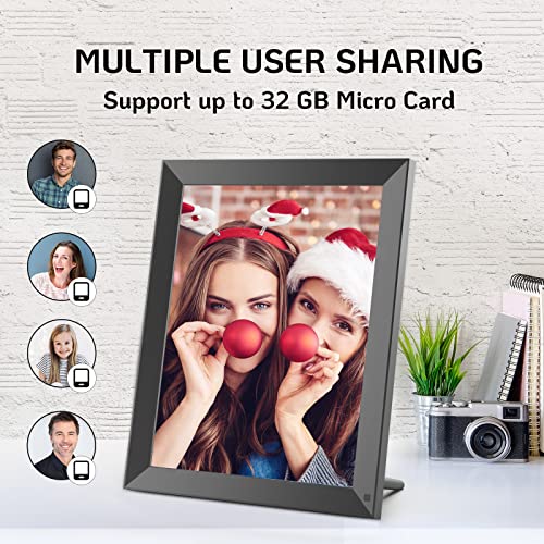 BSIMB 15 Inch Large WiFi Digital Picture Frame(W15A) Unlimited Cloud Storage, 16GB Internal