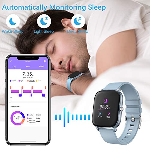 moreFit Smart Watch, 1.4" Touch Screen Fitness Tracker Watch with Heart