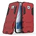Lrker Phone Case for Asus Zenfone V V520KL, Kickstand Shock Absorption Fall Drop Proof Full Protection Hybrid Tough Armor Cover Red