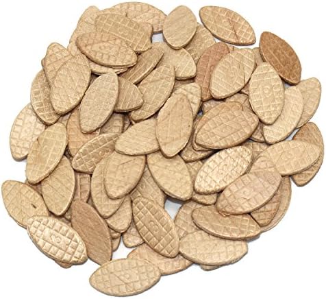 Birch Beech Wooden Jointing Mini Biscuits with Clamshell, Marked #R3 Furniture DIY Handcraft 90 Pcs