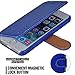 iPhone SE Case,iPhone 5S Case,iPhone 5 Case,Mulbess [Layered Dandy][Blue] - [Card Slot][Flip][Slim Fit] - PU Leather Wallet Case for Apple iPhone SE 2016