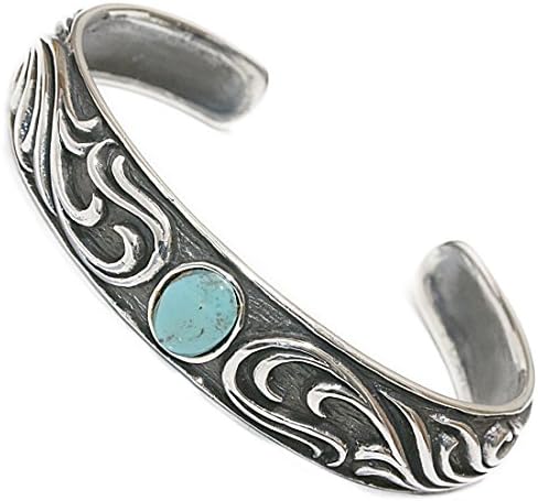 ターコイズ トルコ石 アラベスク シルバーアクセサリー メンズ ブレスレット シルバー925 メンズアクセサリー ネイティブアメリカン インディアンジュエリー