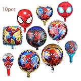 10 PCS Superhero Spiderman Foil Balloons 18