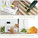 5-Blade Spiralizer Vegetable Spiral Slicer,Noodle Maker,Fruits and Veggies Slicer for Low Carb/Paleo/Gluten-Free Meals with Labeled Blades,Storage Box,Cleaning Brush and Recipe Book.