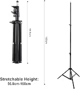 Docooler Portable Projector Tripod Stand Mount 1/4 Inch Height Adjustable LCD view 8