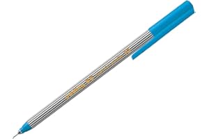 edding 55 - fineliner - light blue - 1 pen - 0.3 mm nib - colour pen for writing, drawing, underlining, illustrating - for children and adults, at school and in the home or office