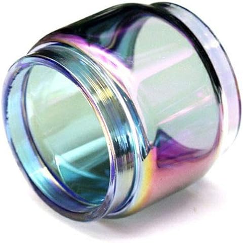 ShuiKBest - Juego de 3 bombillas de cristal Pyrex para Uwell Crown 4 tanques de cristal de burbujas arcoíris Arcoíris