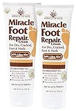 2-Pack Miracle Foot Repair Cream 8 Ounce Tube with 60% UltraAloe