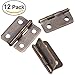 PAGOW 18MM Antique Brass Mini Hinges,12 Pack with Bronze Screws for Wooden Jewelry Box Cabinet Decorative