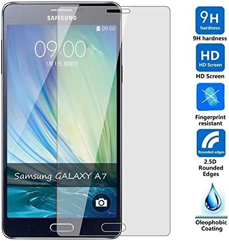 For Galaxy A7(2016) Screen Protector, Aisun High Definition (HD) Tempered Glass Screen Protector for Galaxy A7 2016 Release. [Special offer] Buy 1 get 1 free!