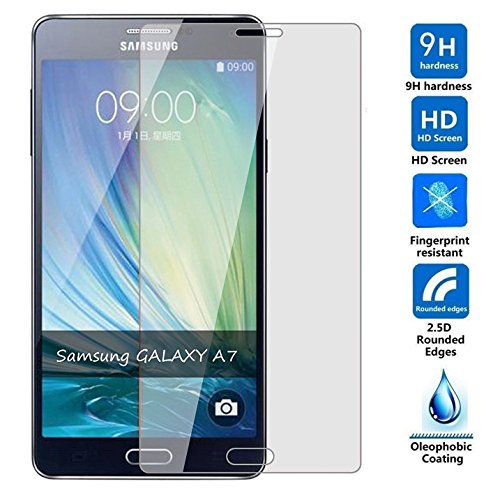 For Galaxy A7(2016) Screen Protector, Aisun High Definition (HD) Tempered Glass Screen Protector for Galaxy A7 2016 Release. [Special offer] Buy 1 get 1 free!