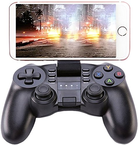 PowMax Bluetooth Game Controller, PC Gamepad Joystick With Vibration Feedback for Android Phone/IOS/PC/PlayStation 3(Black) - Thumbnail 7