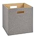 ClosetMaid 7116 Decorative Fabric Storage Bin, Gray