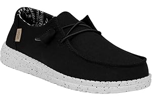Hey Dude Women's Wendy Canvas | Women’s Shoes | Women’s Lace Up Loafers | Comfortable & Light-Weight