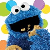 Sesame Street Party Cookie Monster Lunch Napkins (16)