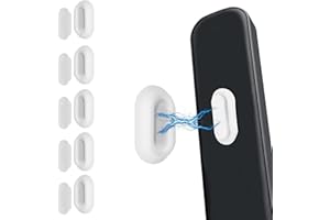 Ehzyaz 5 Pack Magnetic Remote Control Holder - Wall Mount Self-Adhesive Organizers Storage, Fix Remotes with Ease, for TV & Air Conditioner Remote Control Wall Holder, White