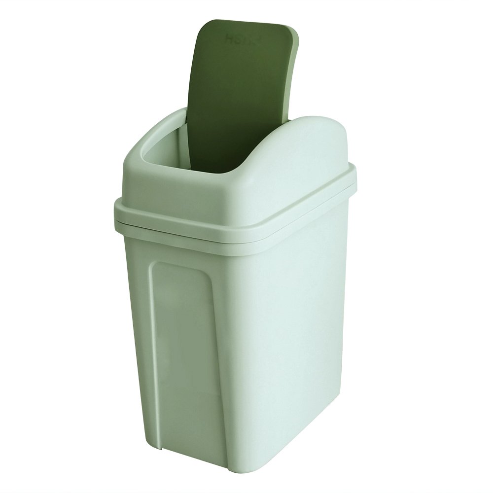 Office Products Open Wastebasket Trash Can 2 Pack Kitchen Garbage Can Under Sink Without Lid Recycle Bin Plastic 1 8 Gallon Green Waste Bins Office School Supplies