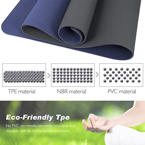 image for TOPLUS Yoga Mat, Upgraded Non-Slip Texture Pro Yoga Mat Eco Friendly E