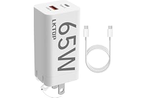LKTOP 65W Super Fast Battery Charger USB-C/A Portable Charging for DJI/Specta Air 3/Mavic 3/Avata/Flip/Mini/Neo Series Drone, Charging Hub, Controller, Osmo Pocket 3/2, Action 6/5 Pro/4/3, Goggles 2
