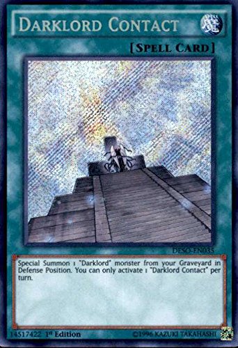Yu-Gi-Oh! - Darklord Contact (DESO-EN035) - Destiny Soldiers - 1st Edition - Secret Rare
