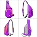 Lecxci Outdoor Chest Sling Bag Lightweight Waterproof Backpack for Man/Women(S,Purple)