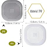 CCLKHY 4 Pcs Silicone Drain Protector with Sucker Sink Hair Catcher 13.8cm view 2