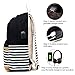 Waterproof Canvas Backpack for College Girls Women USB Charging Port Fits 14