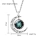 Popular Pisces Moon Star Pendant Alloy Chain Necklace for Women Girls Choker