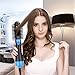 Hair Dryer Brush - Multifunctional Electric Hot Air Round Brush Blow Dryer - One Step Negative Ions Hair Brush Dryer Straightener & Styler Reduce Frizz and Static (Blue)