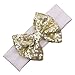Tacobear 6pcs Baby Sequins Headbands Glitter Bow Soft Headwrap Sparkle Headdress